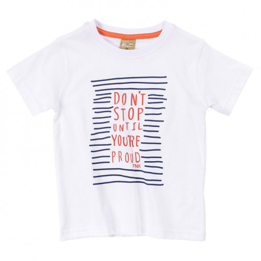 Κοντομάνικη μπλούζα "Don't stop until you're proud"