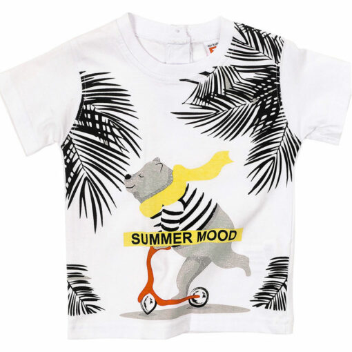 Κοντομάνικη μπλούζα "Summer mood bear"
