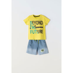 Σετ μακρυμάνικη μπλούζα με βερμούδα "Beyond The Future"