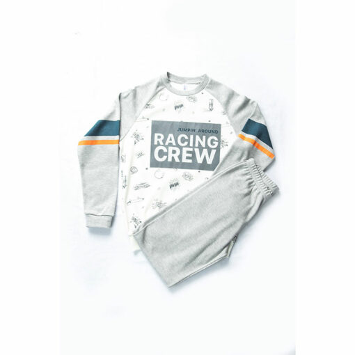 Σετ μακρυμάνικη μπλούζα με φόρμα παντελόνι "Racing Crew"