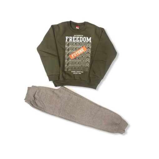 Σετ μακρυμάνικη μπλούζα με φόρμα παντελόνι "Freedom"