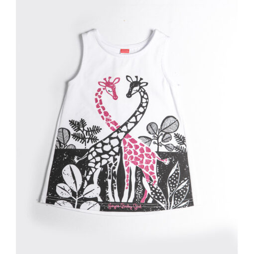 Φόρεμα αμάνικο "Giraffes in Love"