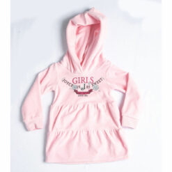 Φόρεμα βελουτέ μέ κουκούλα "Girls"