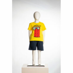 Σετ κοντομάνικη μπλούζα με βερμούδα “Summertime”