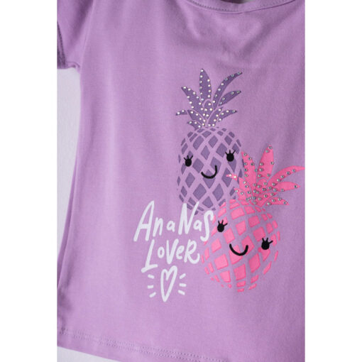 Σετ κοντομάνικη μπλούζα με κολάν "Ananas Lover"