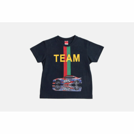 Σετ κοντομάνικη μπλούζα με βερμούδα μακό "Team"