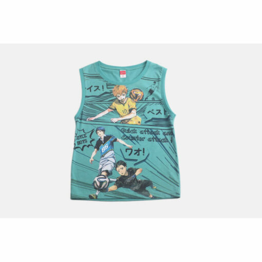 Σετ αμάνικη μπλούζα με βερμούδα μακό "Anime Soccer"
