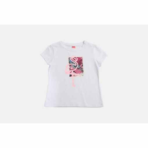 Σετ κοντομάνικη μπλούζα με σορτσάκι μακό "Flamingo"
