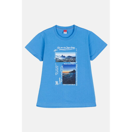 Σετ κοντομάνικη μπλούζα με βερμούδα "Beach"