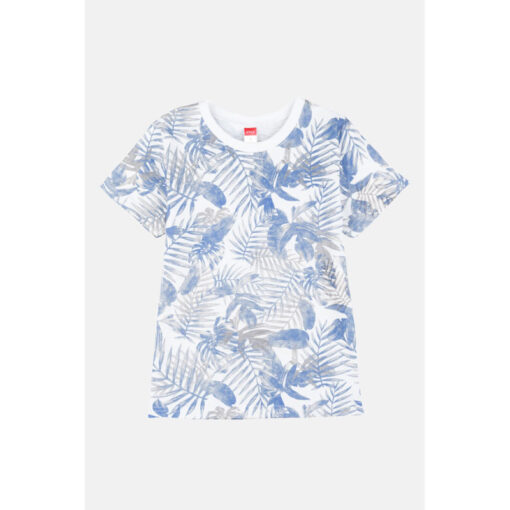 Σετ κοντομάνικη μπλούζα με βερμούδα "Φύλλα"