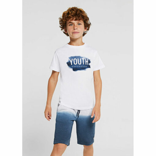 Σετ κοντομάνικη μπλούζα με βερμούδα "Youth"