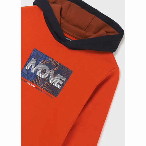 Μπλούζα μακρυμάνικη φούτερ με κουκούλα "Move"