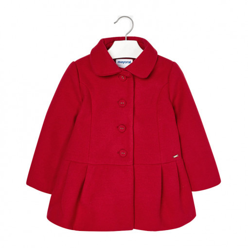 Ζακέτα - παλτό γούνινο κόκκινο με κουμπιά