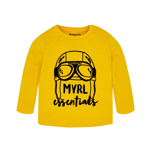 Κίτρινη μπλούζα μακρυμάνικη "Myrl Essentials"