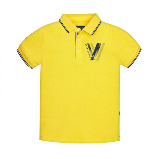 Μπλούζα κοντομάνικη κίτρινη "V"