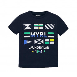 Μπλούζα κοντομάνικη μπλε "Laundry Lab"